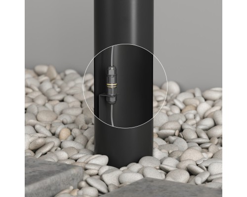 DK9816-BK Ландшафтный уличный светодиодный светильник VEGA, IP65, 12 Вт, 3000K, черный, алюминий