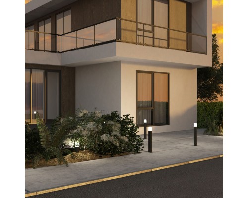 DK9749-BK Ландшафтный уличный светильник NORD, IP65, 1хE27 LED, до 18 Вт, черный, алюминий