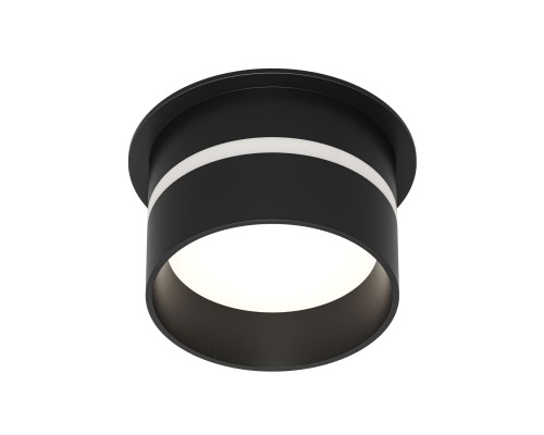 DK2404-BK Встраиваемый светильник влагозащ., IP 44, до 15 Вт, GU10, черный, алюминий
