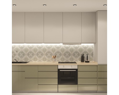 DK3012-BK Встраиваемый светильник влагозащ., IP 44, 50 Вт, GU10, черный, алюминий