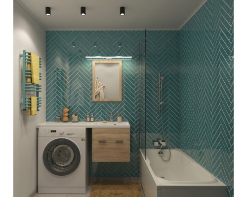 DK3007-BK Накладной светильник влагозащ., IP 44, 15 Вт, GU10, черный, алюминий