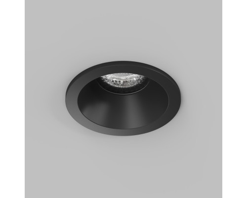 Встраиваемый влагозащищённый светильник COVE, IP44, до 15 Вт LED, GU10, алюминий, чёрный