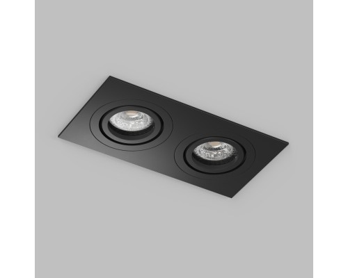 Встраиваемый влагозащищённый светильник HYDRO, IP44, 2?15 Вт LED макс., GU10, алюминий, чёрный