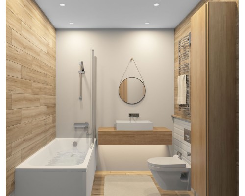 DK3103-WH Встраиваемый влагозащищенный светильник, IP 65, 10 Вт, GU5.3, LED, белый, пластик