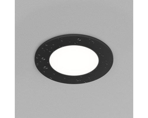 DK3101-BK Встраиваемый влагозащищенный светильник, IP65, до 10 Вт, LED, GU5,3, черный