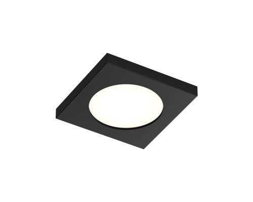 DK3015-BK Встраиваемый светильник влагозащ., IP 44, 50 Вт, GU10, черный, алюминий