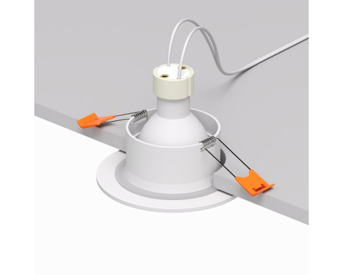 DK3016-WH Встраиваемый светильник влагозащ., IP 65, 50 Вт, GU10, белый, алюминий