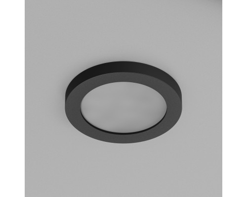 DK3012-BK Встраиваемый светильник влагозащ., IP 44, 50 Вт, GU10, черный, алюминий