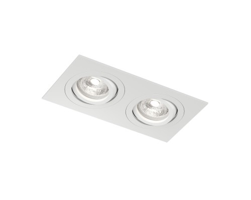 Встраиваемый влагозащищённый светильник HYDRO, IP44, 2?15 Вт LED макс., GU10, алюминий, белый