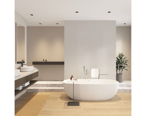 DK2036-BK Встраиваемый светильник влагозащ., IP 44, до 15 Вт, GU10, LED, черный, алюминий