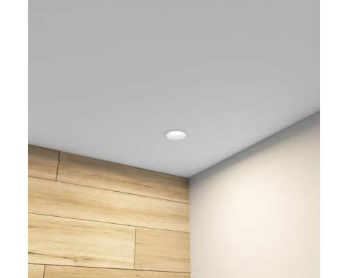 DK3103-WH Встраиваемый влагозащищенный светильник, IP 65, 10 Вт, GU5.3, LED, белый, пластик
