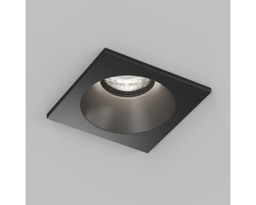 DK2131-BK Встраиваемый влагозащищённый светильник COVE, IP44, до 15 Вт LED, GU10, алюминий, чёрный