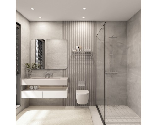 Встраиваемый влагозащищенный светильник DEEP, IP65, 15 Вт, GU5.3, LED, белый, пластик