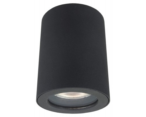DK3007-BK Накладной светильник влагозащ., IP 44, 15 Вт, GU10, черный, алюминий