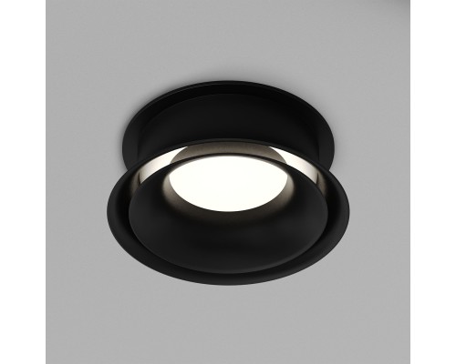 DK2403-BK Встраиваемый светильник влагозащ., IP 44, 10 Вт, GU10, черный, алюминий