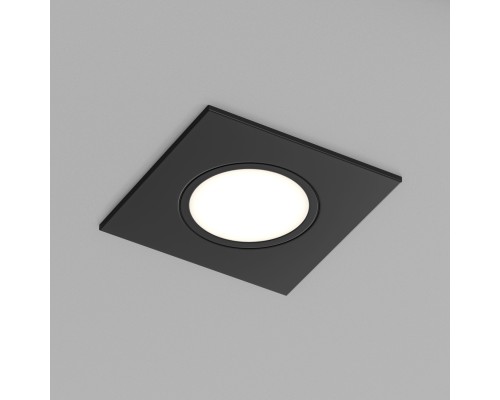 DK3102-BK Встраиваемый влагозащищенный светильник, IP65, до 10 Вт, LED, GU5,3, черный