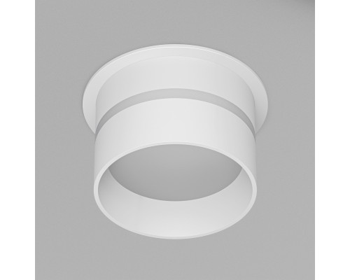 DK2404-WH Встраиваемый светильник влагозащ., IP 44, до 15 Вт, GU10, белый, алюминий