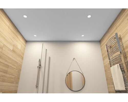 DK3103-WH Встраиваемый влагозащищенный светильник, IP 65, 10 Вт, GU5.3, LED, белый, пластик