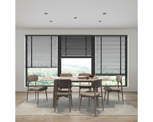 Встраиваемый влагозащищённый светильник COVE, IP44, до 15 Вт LED, GU10, алюминий, чёрный