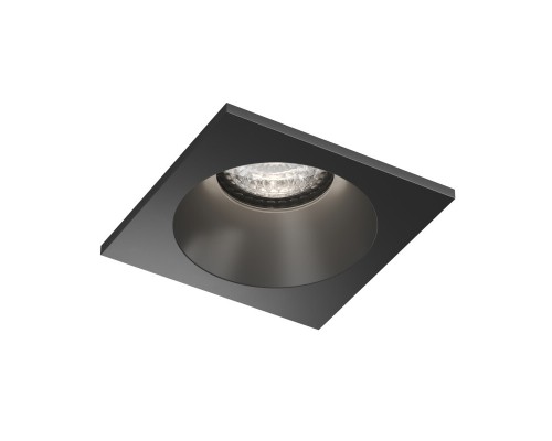 DK2131-BK Встраиваемый влагозащищённый светильник COVE, IP44, до 15 Вт LED, GU10, алюминий, чёрный
