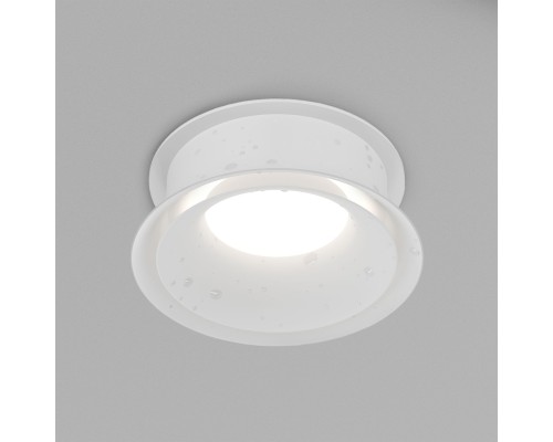 DK2403-WH Встраиваемый светильник влагозащ., IP 44, 15 Вт, GU10, белый, алюминий