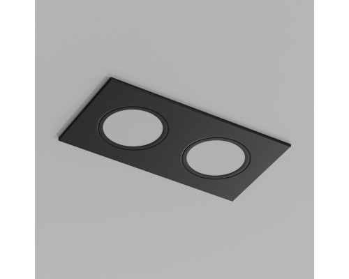 Встраиваемый влагозащищенный светильник PORT, 2?15 Вт макс., LED, GU5.3, IP65, корпус из полимера, цвет чёрный