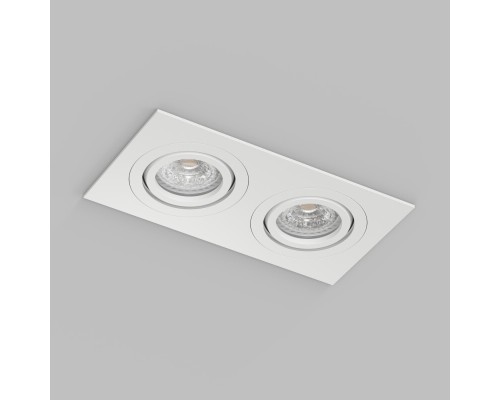 Встраиваемый влагозащищённый светильник HYDRO, IP44, 2?15 Вт LED макс., GU10, алюминий, белый