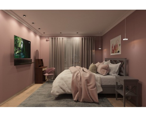 DK2403-BK Встраиваемый светильник влагозащ., IP 44, 10 Вт, GU10, черный, алюминий