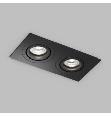 Встраиваемый влагозащищённый светильник HYDRO, IP44, 2?15 Вт LED макс., GU10, алюминий, чёрный