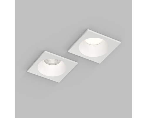 DK2131-WH Встраиваемый влагозащищённый светильник COVE, IP44, до 15 Вт LED, GU10, алюминий, белый