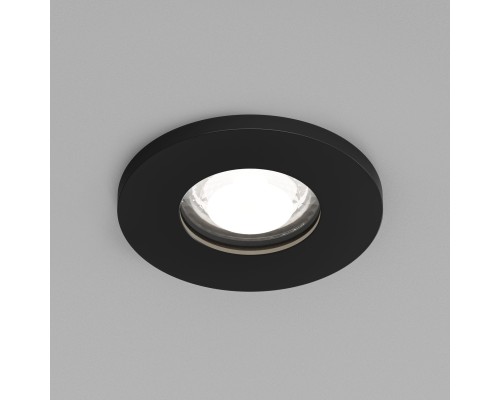 DK2036-BK Встраиваемый светильник влагозащ., IP 44, до 15 Вт, GU10, LED, черный, алюминий
