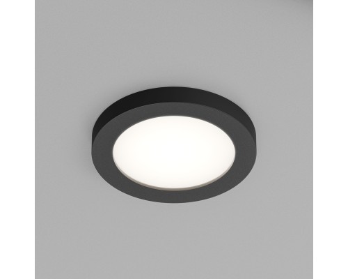 DK3012-BK Встраиваемый светильник влагозащ., IP 44, 50 Вт, GU10, черный, алюминий