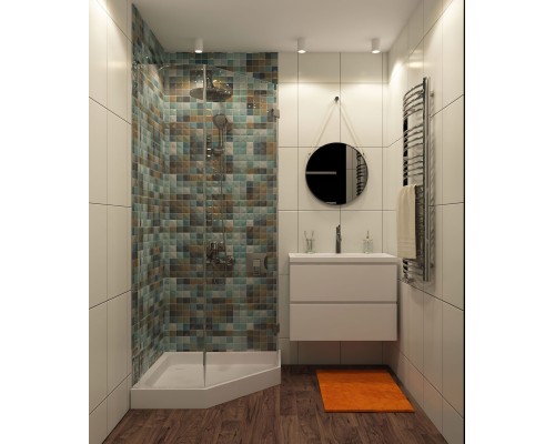 DK3007-WH Накладной светильник влагозащ., IP 44, 15 Вт, GU10, белый, алюминий