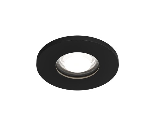 DK2036-BK Встраиваемый светильник влагозащ., IP 44, до 15 Вт, GU10, LED, черный, алюминий