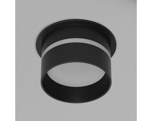 DK2404-BK Встраиваемый светильник влагозащ., IP 44, до 15 Вт, GU10, черный, алюминий