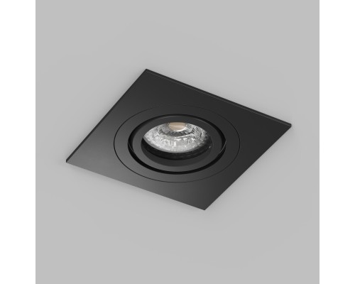 DK2111-BK Встраиваемый влагозащищённый светильник HYDRO, IP44, до 15 Вт LED, GU10, алюминий, чёрный