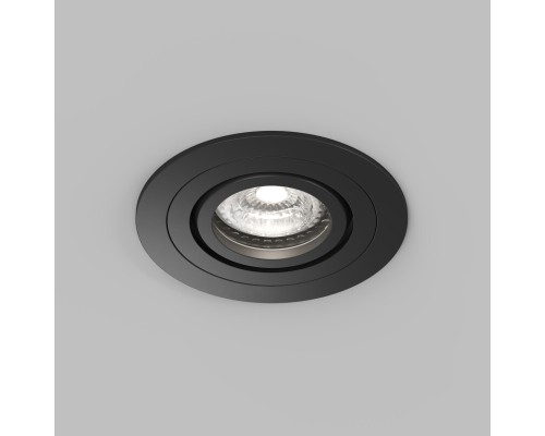 Встраиваемый влагозащищённый светильник HYDRO, IP44, до 15 Вт LED, GU10, алюминий, чёрный