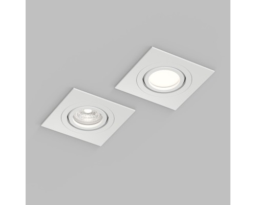 Встраиваемый влагозащищённый светильник HYDRO, IP44, до 15 Вт LED, GU10, алюминий, белый