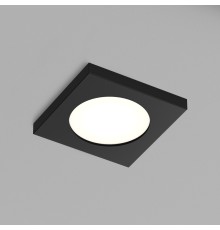DK3015-BK Встраиваемый светильник влагозащ., IP 44, 50 Вт, GU10, черный, алюминий