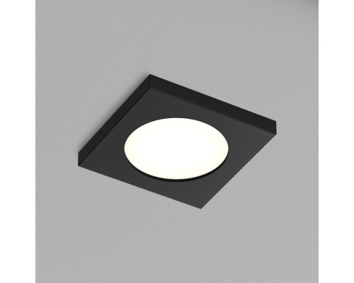 DK3015-BK Встраиваемый светильник влагозащ., IP 44, 50 Вт, GU10, черный, алюминий