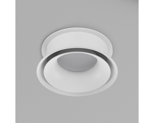 DK2403-WH Встраиваемый светильник влагозащ., IP 44, 15 Вт, GU10, белый, алюминий