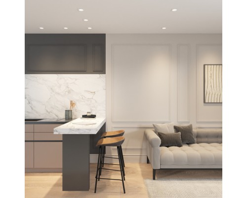 DK2131-WH Встраиваемый влагозащищённый светильник COVE, IP44, до 15 Вт LED, GU10, алюминий, белый