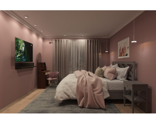 DK2403-WH Встраиваемый светильник влагозащ., IP 44, 15 Вт, GU10, белый, алюминий