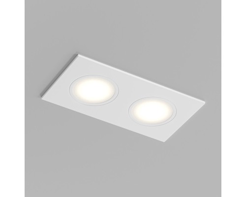 Встраиваемый влагозащищенный светильник PORT, 2?15 Вт макс., LED, GU5.3, IP65, корпус из полимера, цвет белый