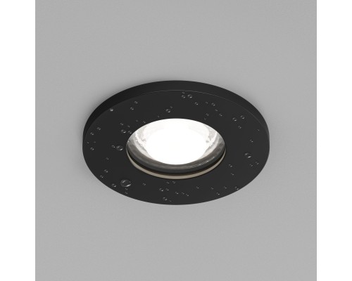 DK2036-BK Встраиваемый светильник влагозащ., IP 44, до 15 Вт, GU10, LED, черный, алюминий