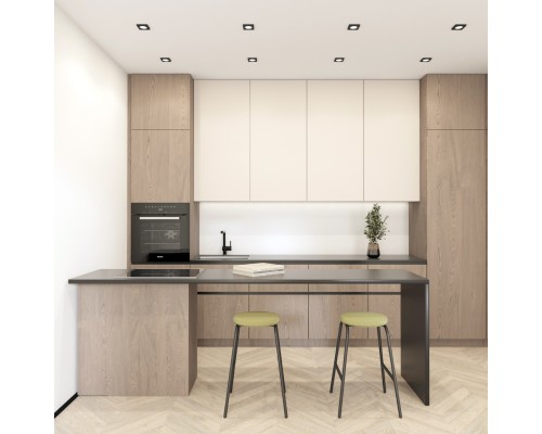 DK3015-BK Встраиваемый светильник влагозащ., IP 44, 50 Вт, GU10, черный, алюминий