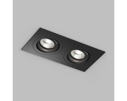 Встраиваемый влагозащищённый светильник HYDRO, IP44, 2?15 Вт LED макс., GU10, алюминий, чёрный