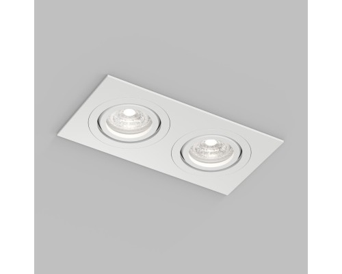 Встраиваемый влагозащищённый светильник HYDRO, IP44, 2?15 Вт LED макс., GU10, алюминий, белый