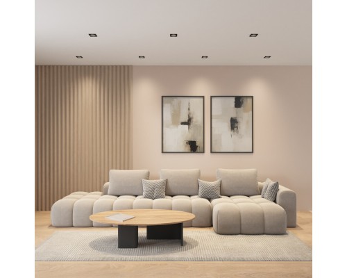 DK2131-BK Встраиваемый влагозащищённый светильник COVE, IP44, до 15 Вт LED, GU10, алюминий, чёрный