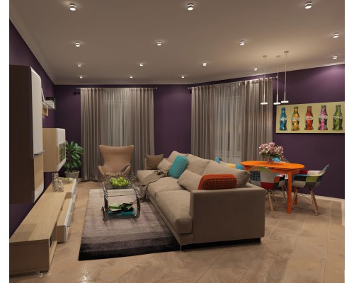 DK2404-WH Встраиваемый светильник влагозащ., IP 44, до 15 Вт, GU10, белый, алюминий